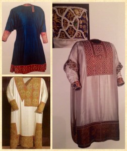 Vesti di seta di tessitura sicula, riccamente ricamate, XII secolo, Vienna, Horburg, Schatzkammer