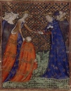 Isabella Plantageneto figlia di Edoardo III, in surcot