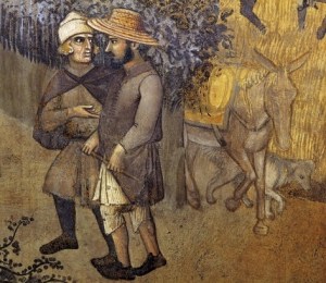 Particolare, Sala dei Nove, Palazzo Pubblico, Lorenzetti