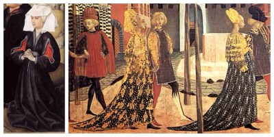 Particolari. Trittico della Crocifissione. Corteo nuziale