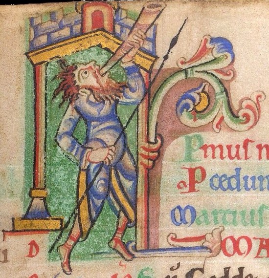 Miniatura tratta da un Saltiero inglese