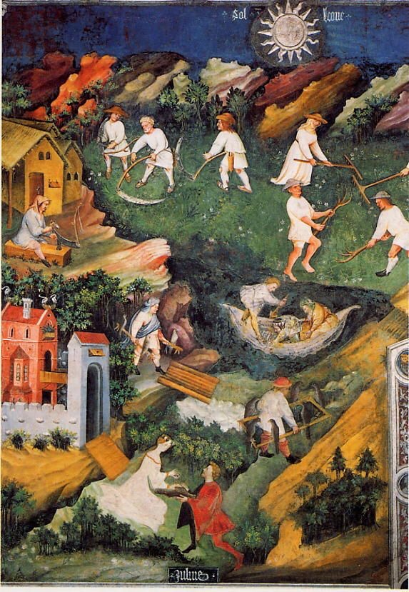 “Mese di Luglio” Ciclo dei mesi Torre dell’Aquila, Castello del Buonconsiglio, Trento